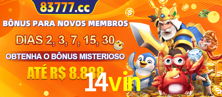 Anúncio dos benefícios para Membro VIP Sênior na plataforma 14vin, incluindo bônus promocionais, semanais e mensais, ilustrado com o personagem Fortune Tiger.